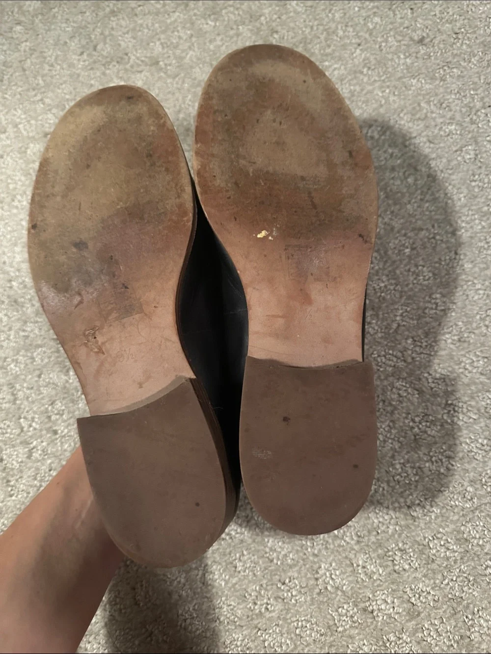 Madewell The Elinor Leather Loafers Black Size 9.5 - Picture 2 of 3